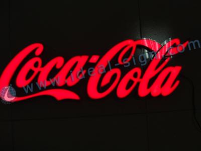 China Hotel Acrylic Resin Expoxy Coca Cola Led Sign Indoor OEM for sale