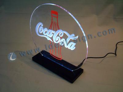 China Bar Coca Cola LED Edge-Lit Sign Exterior With Silk Printing for sale