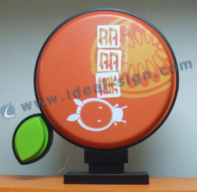 China Outdoor Round Vacuum Formed Sign Customized Signs for advertising for sale