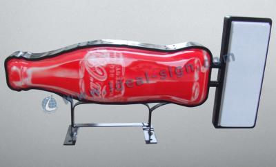 China Cocacola Outdoor Vacuum Forming Light Box Bottle Shape sign for Promotion for sale