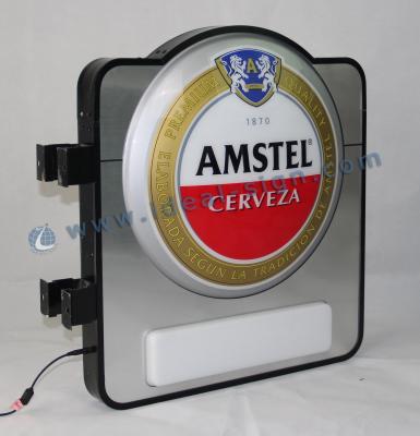 China Amstel  Vacuum Formed Sign Display In Bar Advertisement with brushed stainless steel effect for sale