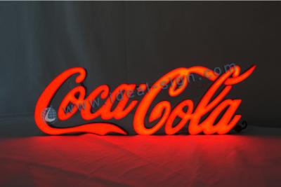 China CocaCola Indoor Words Letter LED Resin Sign For Club Advertising for sale