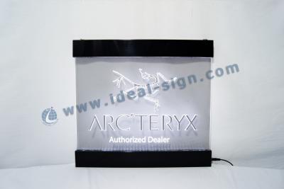 China Indoor Acrylic LED Edge-Lit Sign / Laser Cut Signage Display for sale