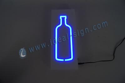 China Acrylic LED Neon Sign Indoor Bottle Shape For Advertising Display for sale