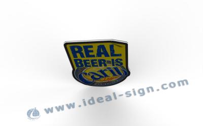 China Energy Saving Carib Beer Brand Slim LED Signs With Motions IC Control for sale