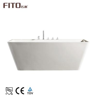 China Freestanding Modern Style Square Freestanding Bathroom Acrylic Bathtubs for sale