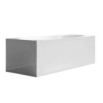 China Good Price Bathroom Modern Portable Adult Square Freestanding Bath White Acrylic Bathtub for sale