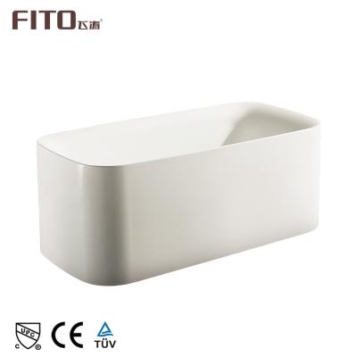 China Freestanding Exquisite Technical Acrylic Rectangle Freestanding Soaking Bathtub for sale