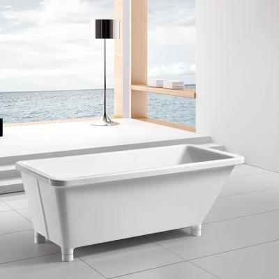 China Modern Good Quality 10 Years Warranty Extra Large Square Bathtub Pedestal Bathtub for sale