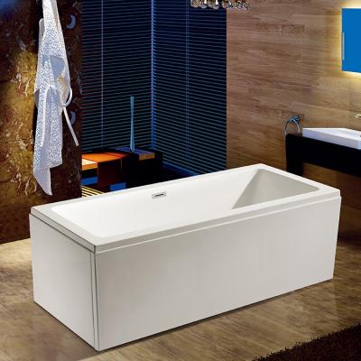 China Body Soaking Cheap Price CE Certified White Free Standing Acrylic Tubs Soaking Bathtub for sale