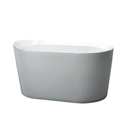 China Freestanding Custom White Acrylic Small Deep Freestanding Soaking Bathtub for sale