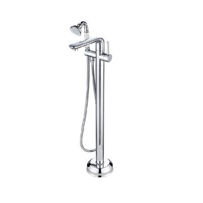 China Floor Standing Bathtub Faucets Low Price Floor Standing Bathtub Faucet With Hand Held Shower for sale