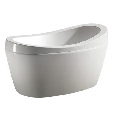 China Simple Design Freestanding Modern Cheap Oval Sizes Freestanding Acrylic Bathtub For Bathroom Project for sale