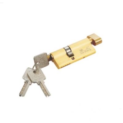 China Modern Hitstay factory Indoor room door lock core brass cylinder locks with key copper material single lock cylinder for sale