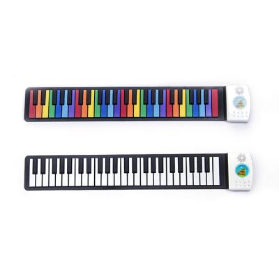 China Children Piano 49 Keys Waterproof Electric Keyboard Roll Up Toy Musical Instruments for sale