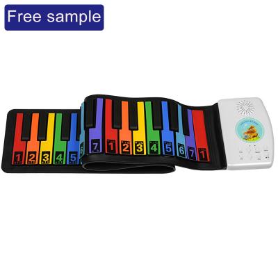 China Hot Sale Waterproof Children Piano 49 Keys Hand Roll Piano Electronic Digital Piano Keyboard for sale