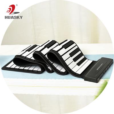 China Waterproof USB 88 Keys MIDI Roll Up Keyboard Electronic Silicone Flexible Piano Professional for sale