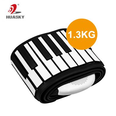 China Waterproof Professional Hand Roll Piano Roll Up Flexible Keyboard Piano 88 Keys for sale