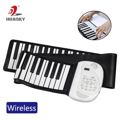 China Waterproof Music Piano Keyboard Panel Rechargeable Folding Flexible Piano 88 Keys for sale