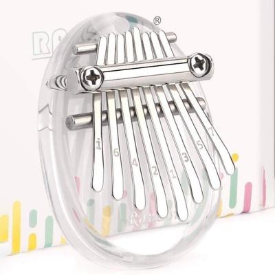 China Beginner 8 Keys Mini Kalimba Mini Portable Thumb Piano Kalimba Finger Percussion Kalimba Pocket with Pendant Best Gift for Kids for sale