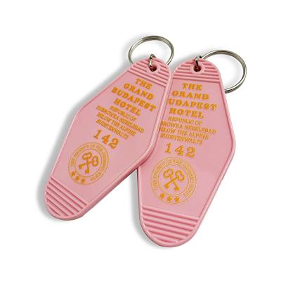 China Europe\North America Motel Key Chain Promotion Customized Plastic Acrylic Key Tags Logo Printing Vintage Key Tag For Hotel Room for sale