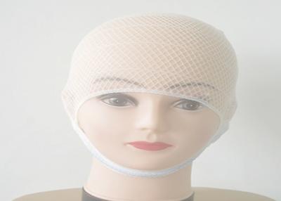 China White Polyester Tubular Netting Bandage Fixation Cap , Medical Bonnet for sale