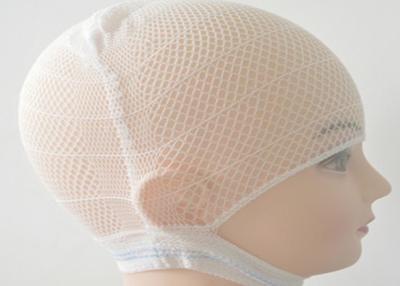 Chine Matériel élastique tubulaire de polyester de chapeau de fixation de maille de bandages d'absorption de sueur à vendre