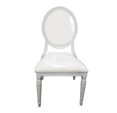 China Modern Heavy Duty Aluminum Louis XV Hotel Wedding Chair With Interchangeable Seat And Back Cushion for sale