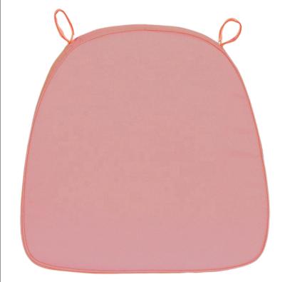 China Contemporary High Quality Pink Color Chiavari Chair Cushion Seat Padded for sale