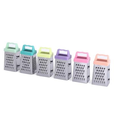 China Hot Selling Viable 3 Inch 4 Side Multifunctional Mini Cheese Ginger Stainless Steel Grater for sale