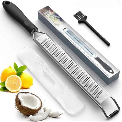 China Viable citrus Zester and cheese grater cheese lemon, ginger, garlic, nutmeg, chocolate, vegetable, fruit grater for sale