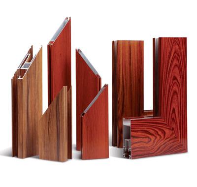 China Decorations China Manufacturer Wood Aluminum Profile Grain Finish Aluminum Windows for sale