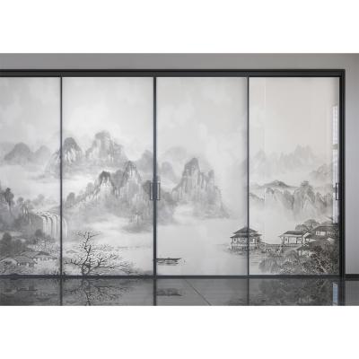 China Shopping Mall Bulletproof Showroom Studio Aluminum Door Designer Sliding Door for sale