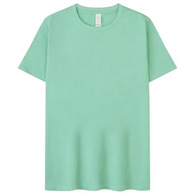 China Token Anti-wrinkle new product version of the new debut green t-shirt 100%cotton for sale