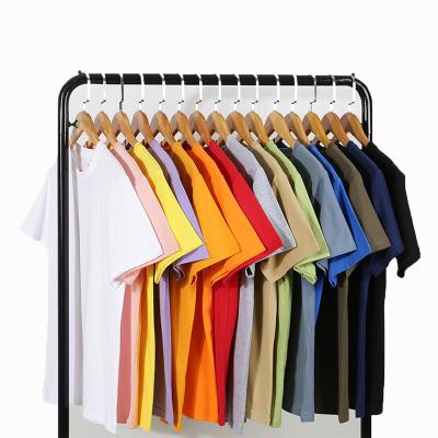 China 2022 Wholesale New Style 180g Anti-Wrinkle Mens Cheap T-shirts 100%cotton Loose Plain for sale