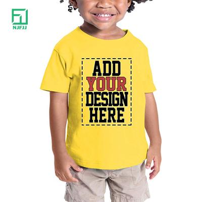 China Anti-Wrinkle Customize T-shirts High Quality Printing Wholesale Cotton For Kids Children Blank Single Sublimation T-shirts for sale