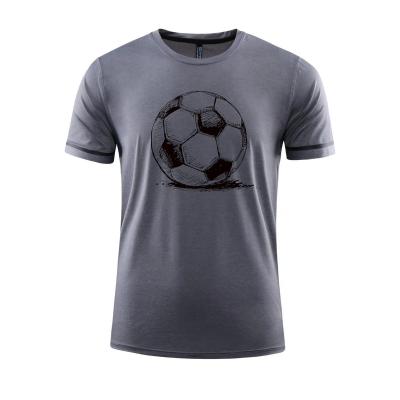 China Shirts & Full Low MOQ Ice Silk Sport Custom Made Breathable Quick Dry T-shirt Unisex for sale