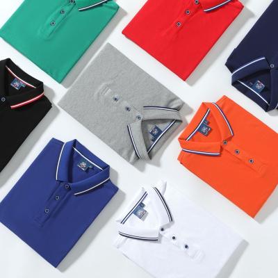 China 2022 Anti-wrinkle High Quality Fashion Mens 100% Cotton Golf Polo Shirts With Custom Logo for sale