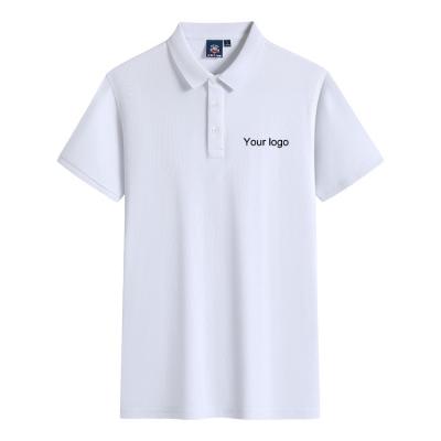 China 2022 Anti-wrinkle high quality men fashioned 100% cotton pique knit polo T-shirts with custom logo for sale