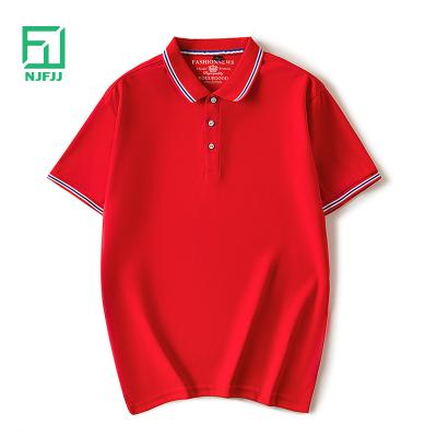 China Custom Anti-Wrinkle Polo Shirt With Custom Logo Polo Shirts 100% Cotton Fabric for sale