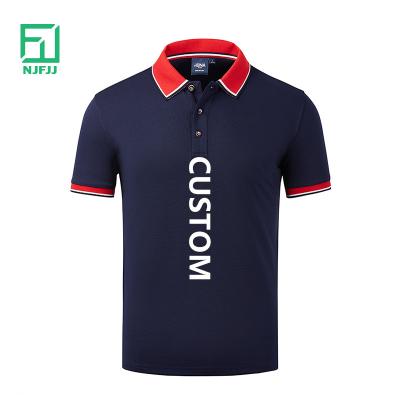 China Anti-wrinkle polo unisex T shirts business style high quality polo shirt with custom logo for sale