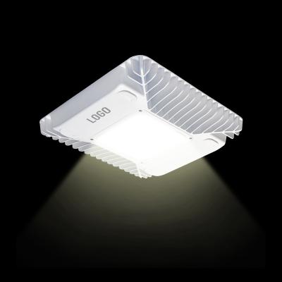 China Hotel ETL 150 watt dlc LSI 100w 120w 150w for gas station led canopy light for sale