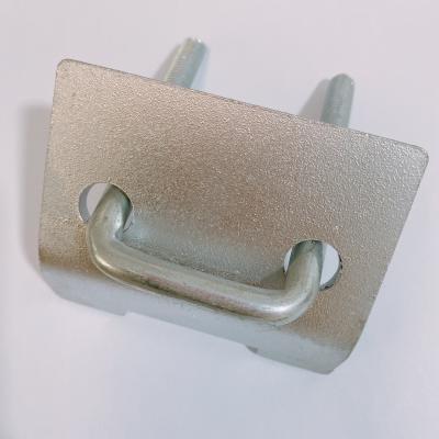 China Electrogalvanized M8 M10 U Bolt SS Beam Clamp Polishing Custom U 3 Inch Clamp for sale