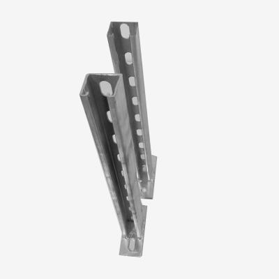 China ASME Variabele Hoogte Stalen Plaat Beugel PV Wall Mount Hoek Brace Constructie Te koop