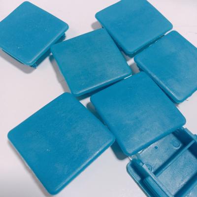 China Durable Hdpe Pipe Strut Channel End Cap Unistrut Rectangle polyethylene Plastic Cover for sale