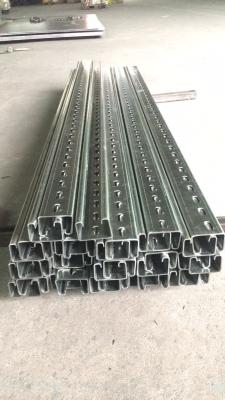 China 1.5mm 2.0mm 2.5mm Silver Hot Dip Pre Galvanized Steel U Channel For Structural Support Beams for sale