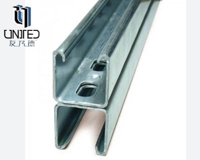 China Corrosion Resistant Steel C Channel Strut Metal Channel for Structural Support for sale