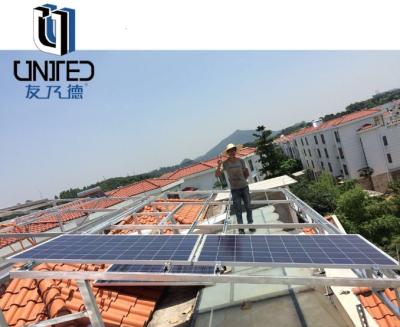 Cina Aluminum Flat Roof PV Mounting Systems Wind Load Capacity Up To 60m/S in vendita