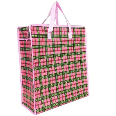 China Shopping Bag Fashion Design PP Zipper Bag Package Customer Large Woven Material New Shopping Bag for sale