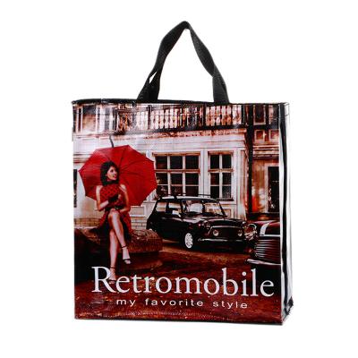 China Customized Promotional Eco - Friendly Shopping Laminated Non Woven PP Shopping Bag for sale